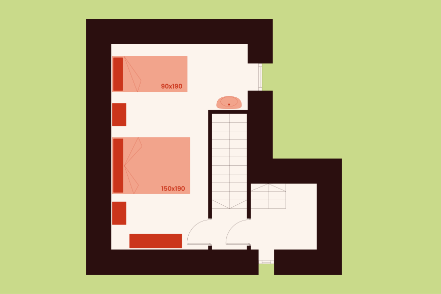 Can Fort - Habitació entreplanta