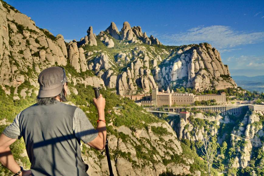 Foto: Senderismo en Montserrat