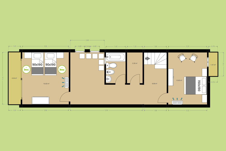 Mas Mula Monells - Deuxième étage