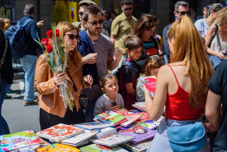 Photo : Journée de Saint Jordi en Catalogne