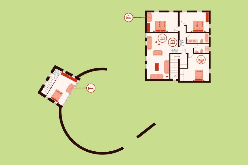 Mas Corominola - Second floor