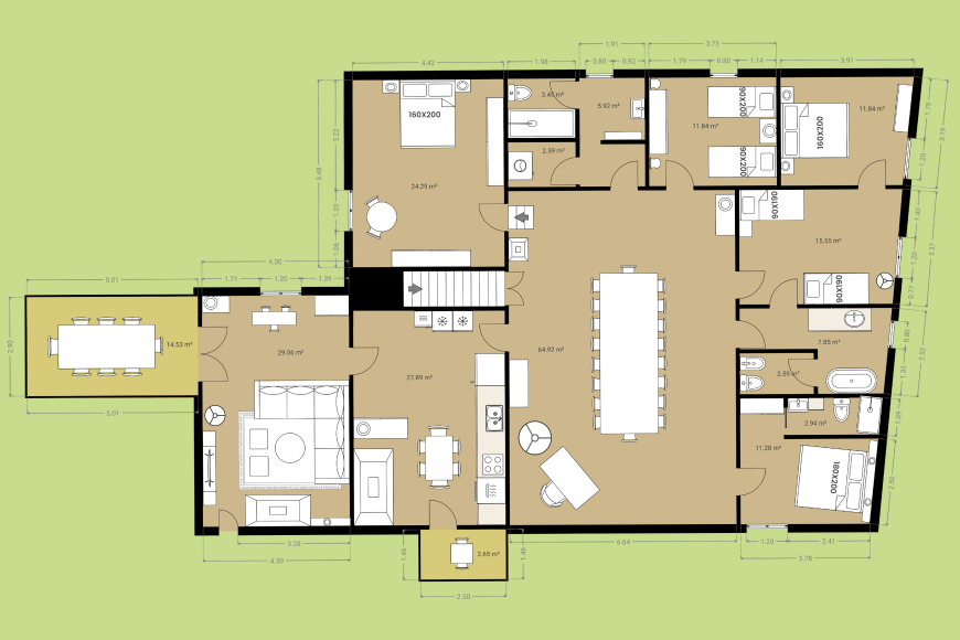 Mas Mascaró - Primera planta