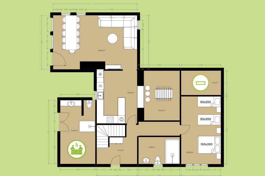 Les Moreres - Rez-de-chaussée
