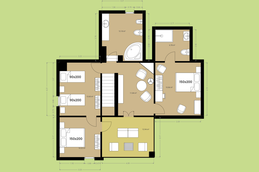 Mas la Catedral - Premier étage