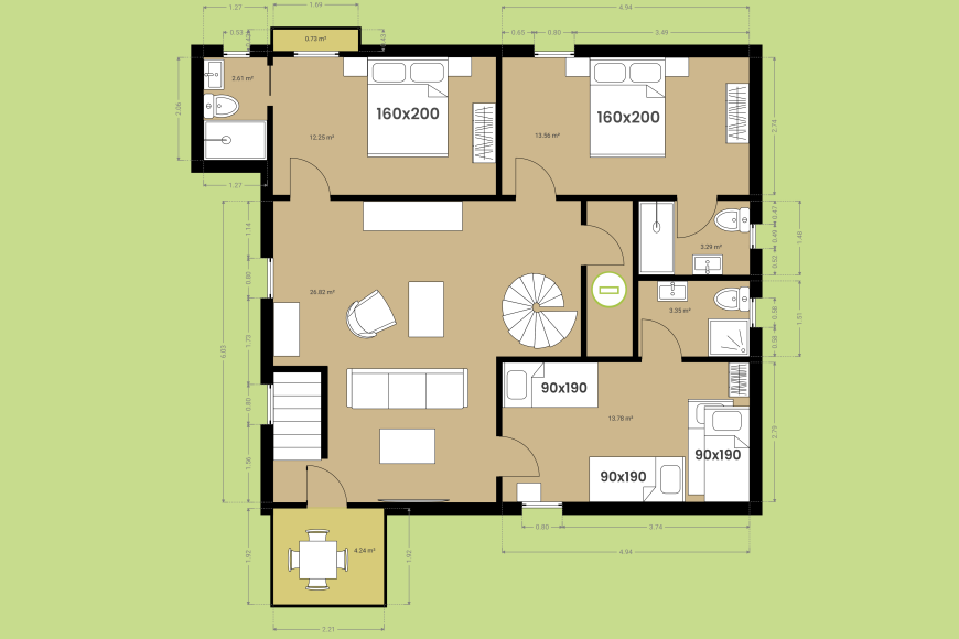 Can Balart - First floor