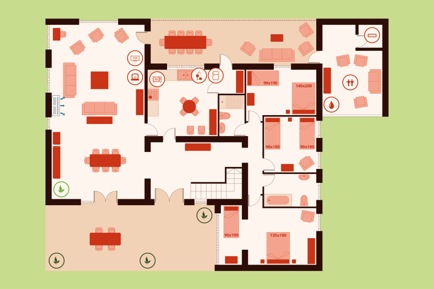 Mas Garriguella del Camp - Rez-de-chaussée