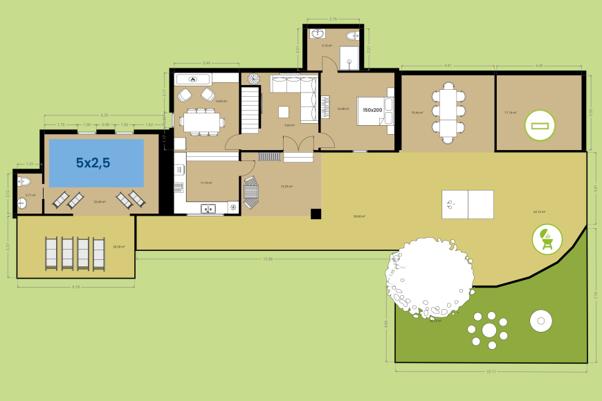 Mas la Catedral - Rez-de-chaussée