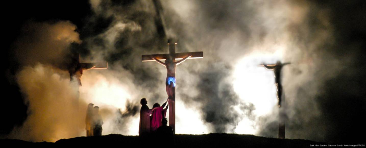 Foto: Via Crucis de Sant Hilari Sacalm. Salvador Bosch. Arxiu PTCBG