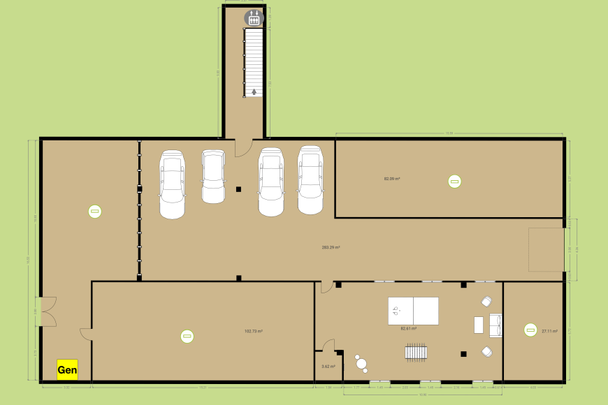 Mas Casanovas - Garaje y sala de juegos