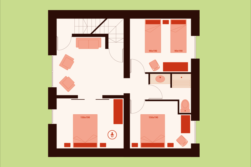 Casa rural El Pi - Primera planta