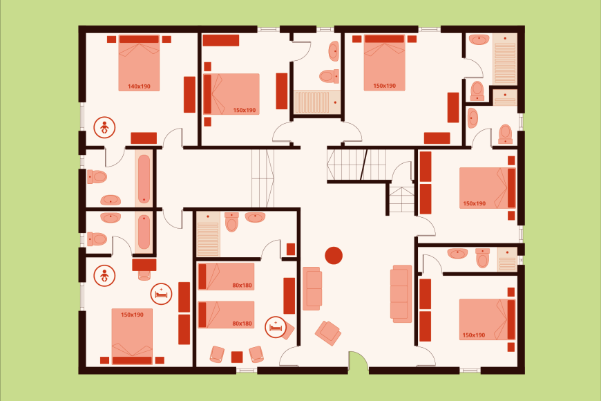 Casa Nova de Ferrando - Primera planta