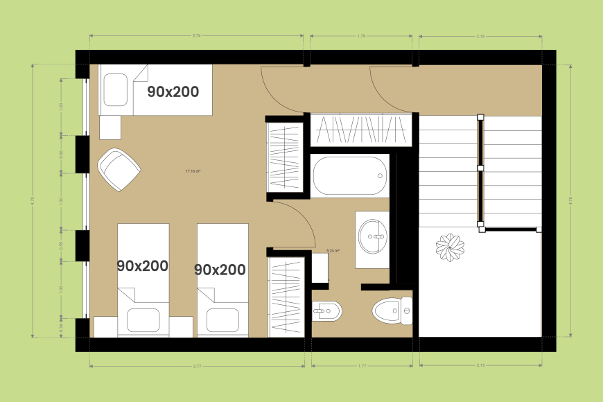 Mas Casanovas - Segunda planta