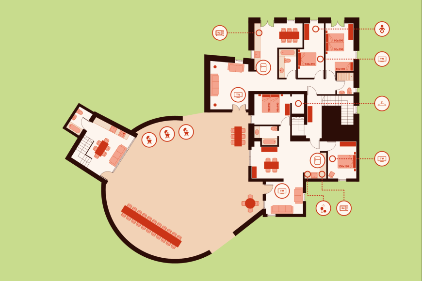 Mas Corominola - First floor