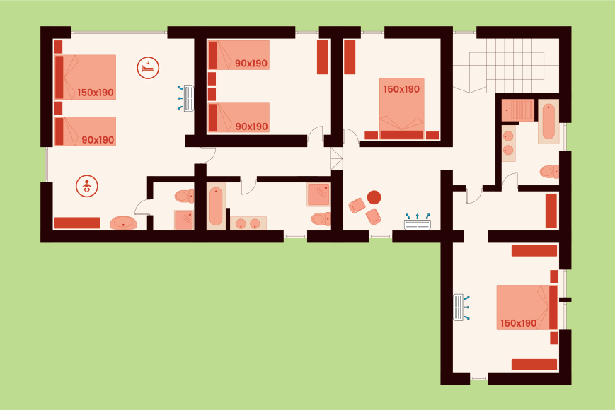 Mas Llorenç - Second floor
