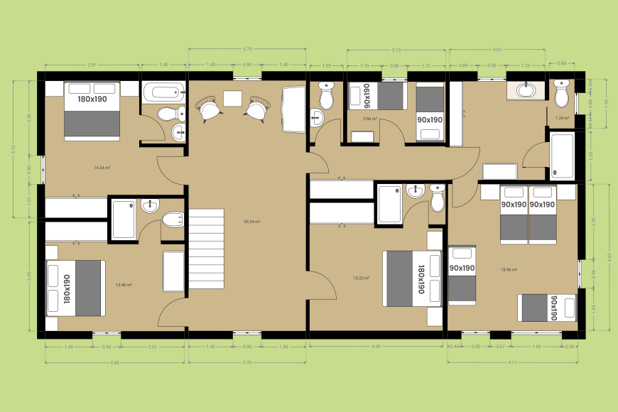 Mas Pallot - Primera planta