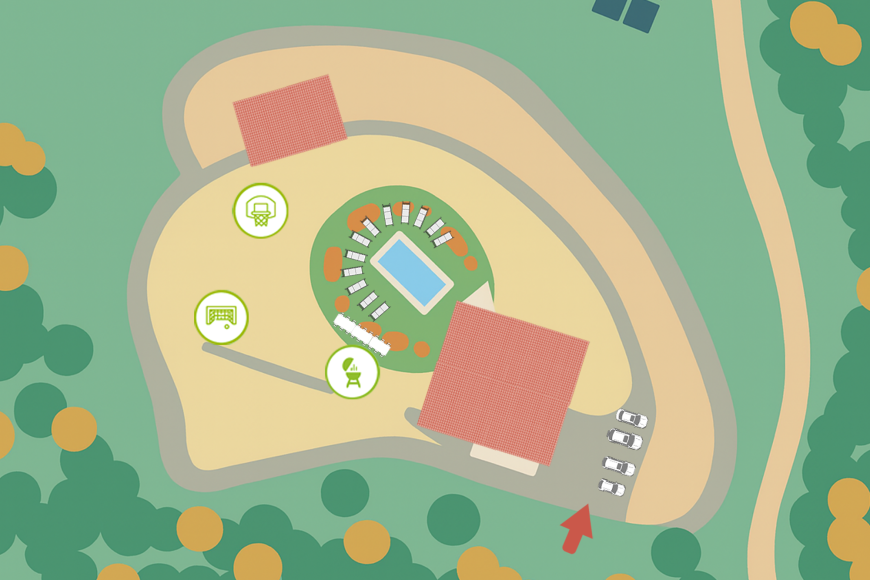 Mas Potrony - Jardín