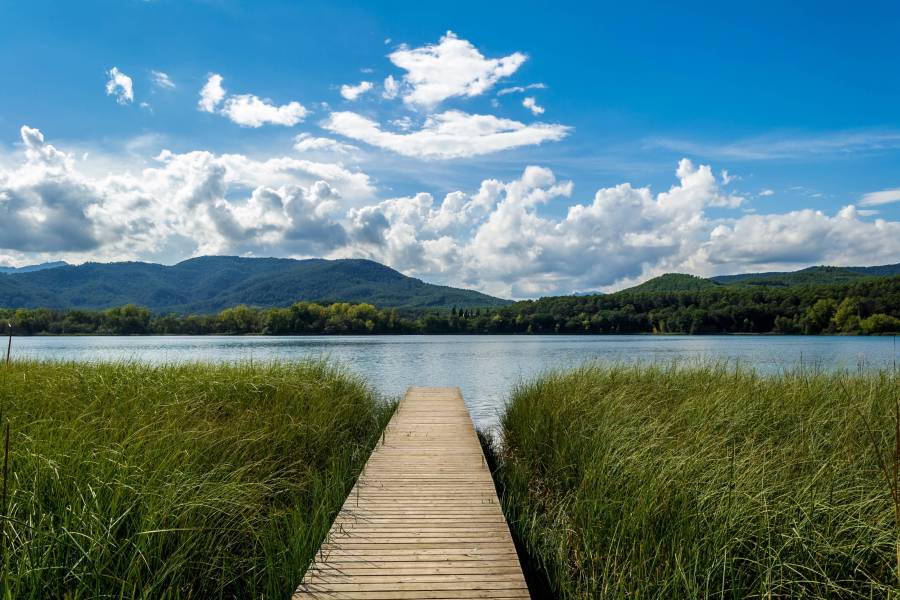 Foto: Passarel·la de l Estany de Banyoles