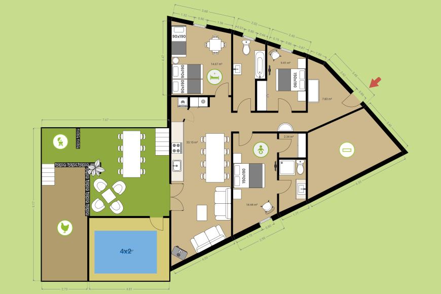 Can Cabano - Planta baixa