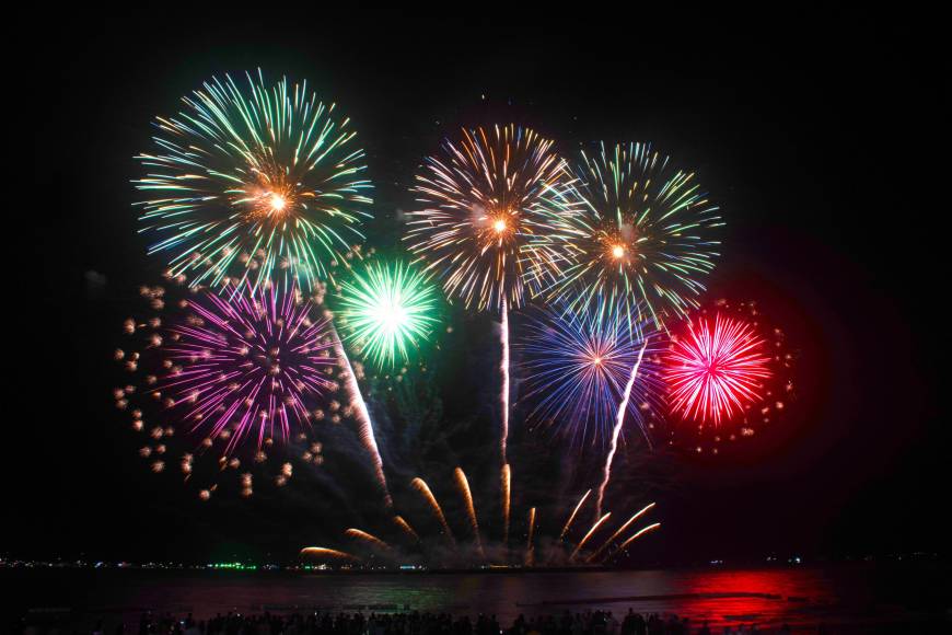 Dónde ver los mejores fuegos artificiales durante el verano en Cataluña