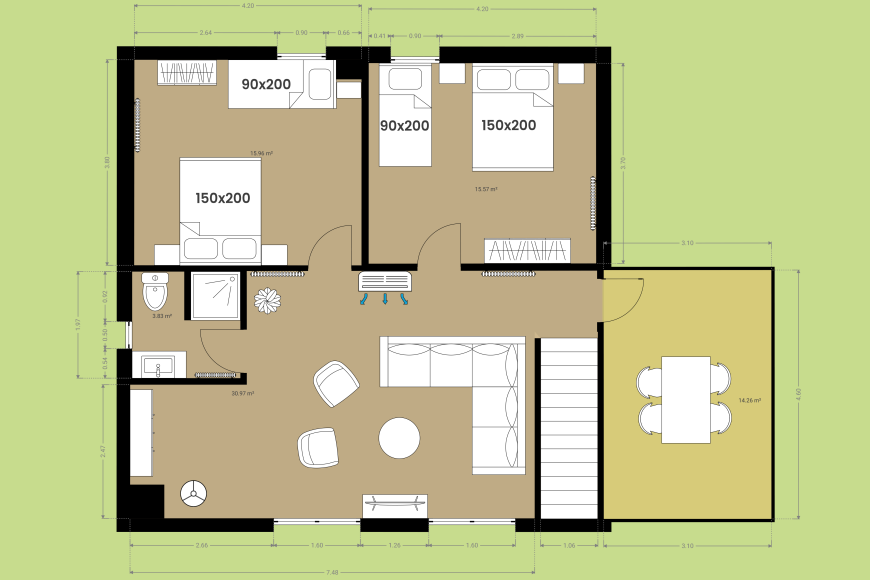 Can Micaló - Deuxième étage