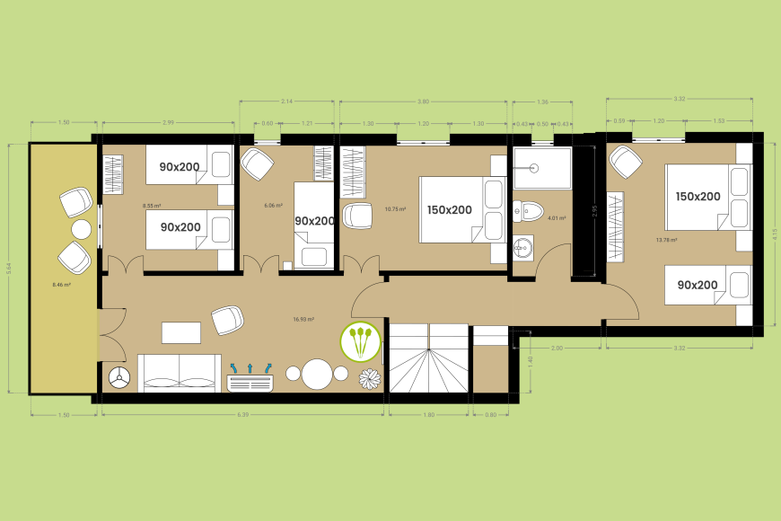 Ca l Aiguadé - Premier étage