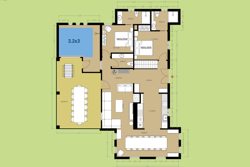 Can Tuta Vell - Planta baixa