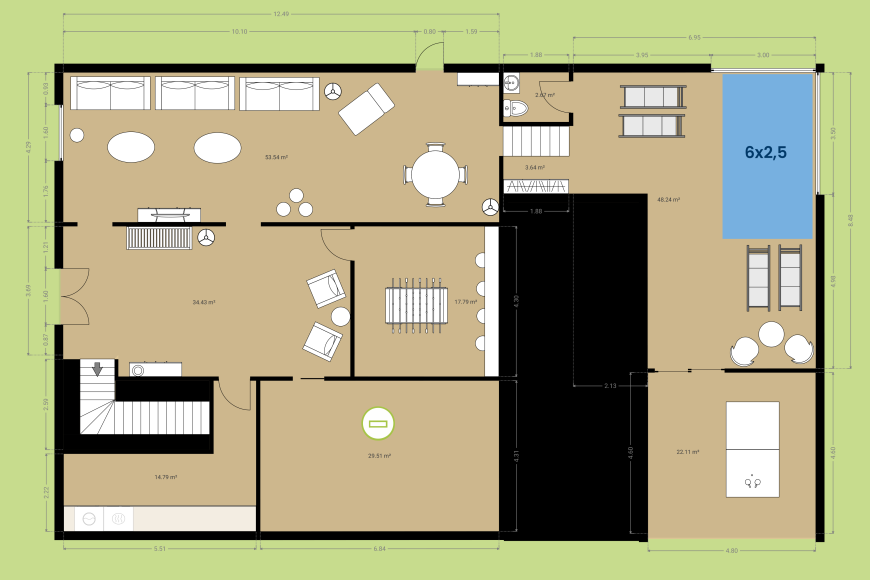 Mas Potrony - Planta baja