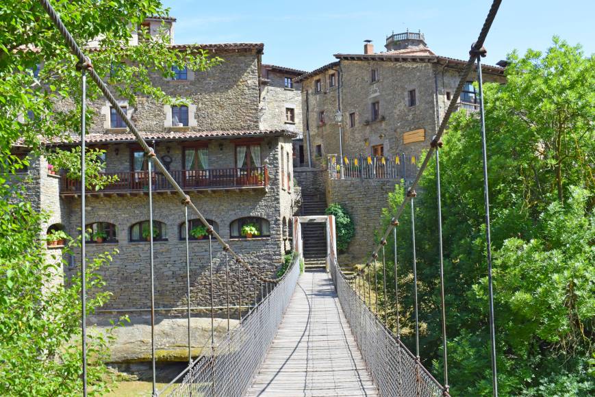 Foto: Puente colgante de Rupit