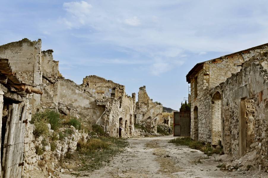Photo : Ancien village de Corbera d'Ebre