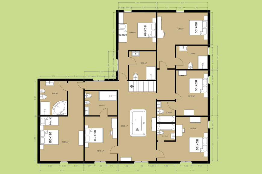 Mas Trobat - First floor