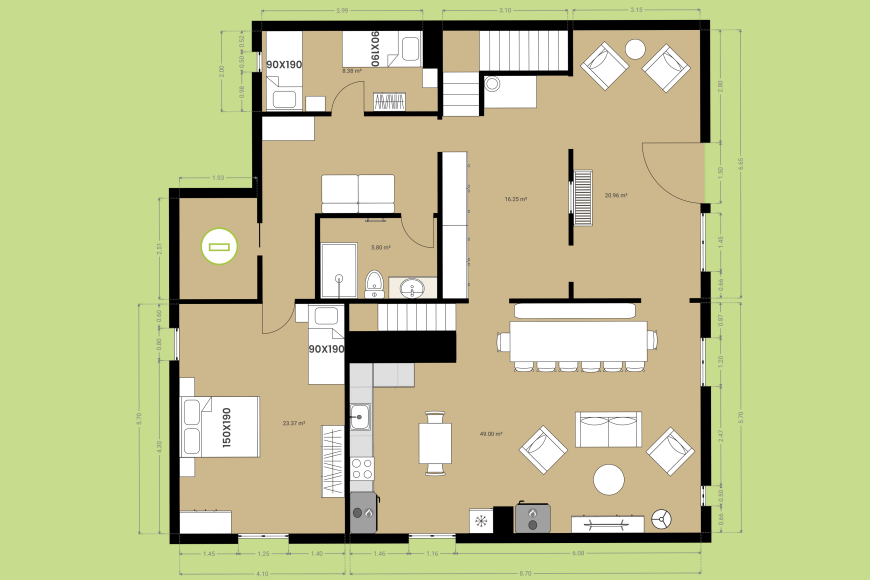 Molí de Puigcarbó - First floor