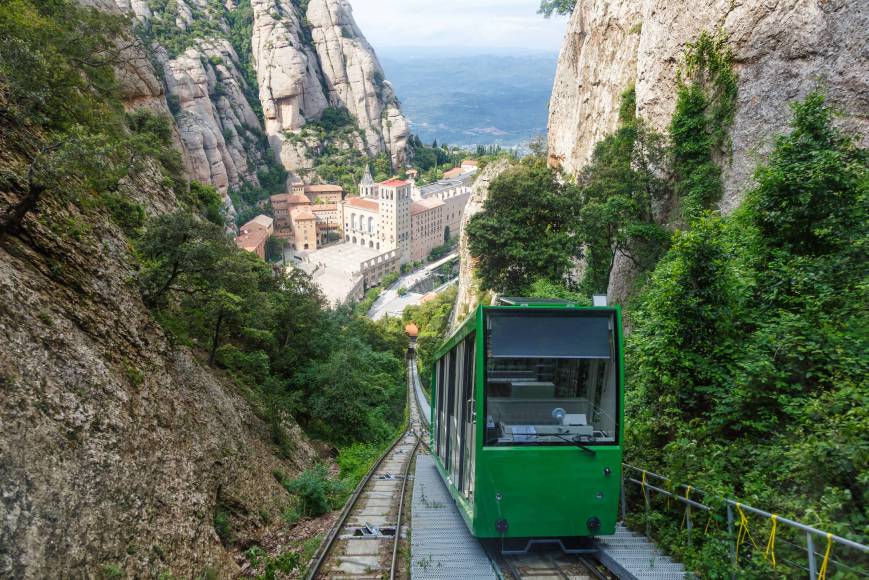 Foto: El cremallera de Montserrat
