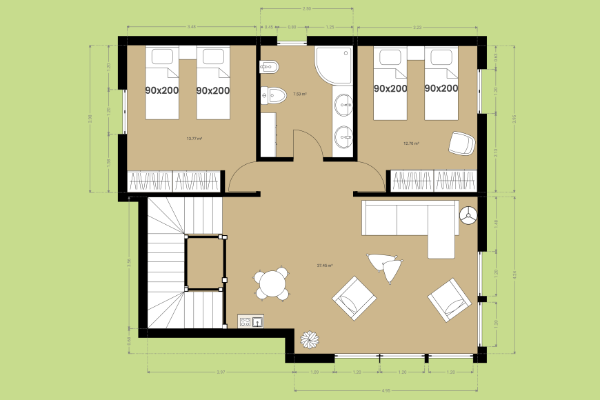 Cal Jaume - Deuxième étage