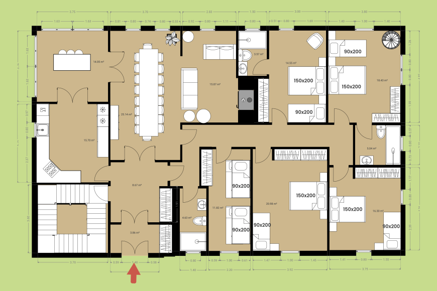Masia Can Xana - Ground floor