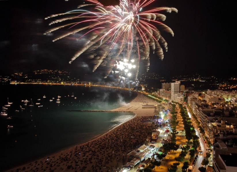 Château de feux d'artifice de la Fête Majeure de Palamós